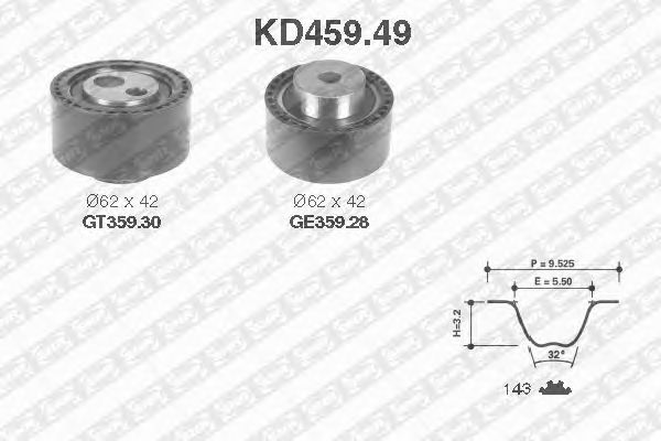 Timing Belt Kit KD459.49