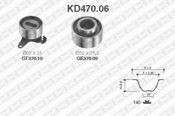 Timing Belt Kit KD470.06