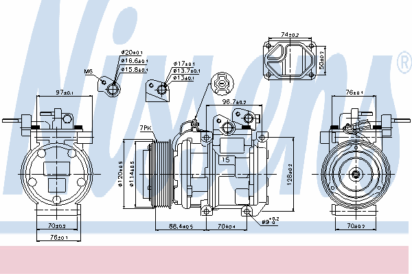 Compressor, airconditioning 89301