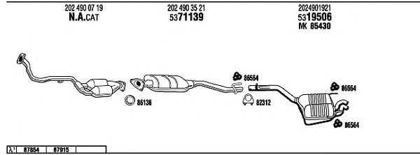 Exhaust System MB23030
