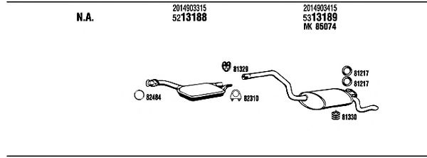 Exhaust System MB30014