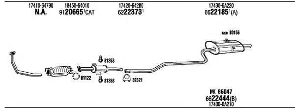 Exhaust System TO51162