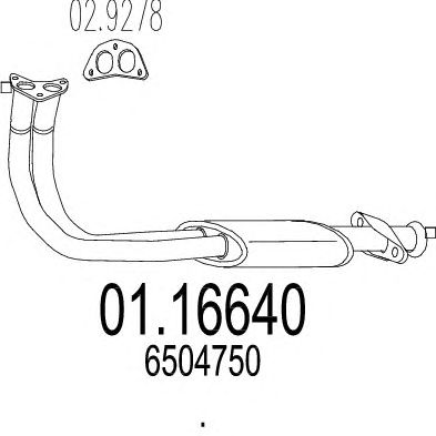 Exhaust Pipe 01.16640