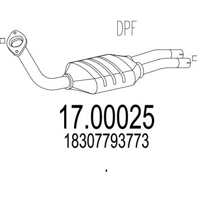 Soot/Particulate Filter, exhaust system 17.00025