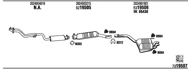 Exhaust System MB22011