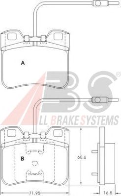 Brake Pad Set, disc brake 36751 OE