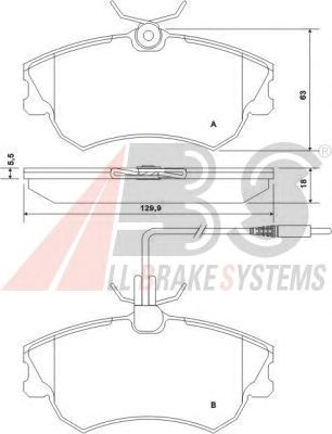 Brake Pad Set, disc brake 37019