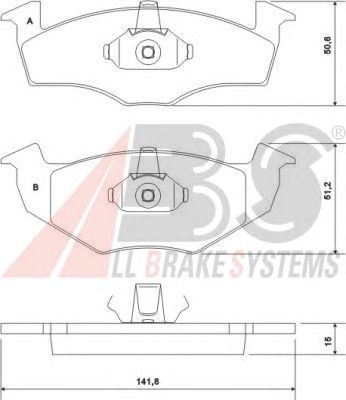 Brake Pad Set, disc brake 37092