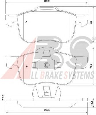 Brake Pad Set, disc brake 37097