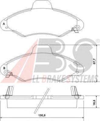 Brake Pad Set, disc brake 37127