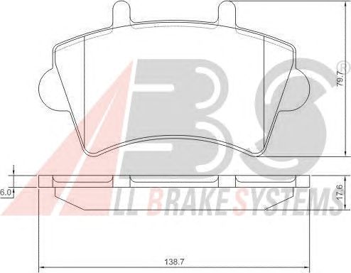 Brake Pad Set, disc brake 37290