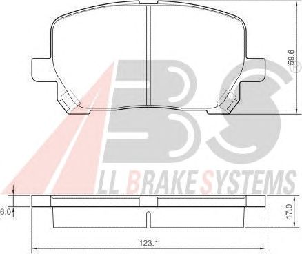 Brake Pad Set, disc brake 37328