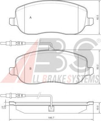 Brake Pad Set, disc brake 37329