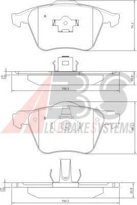 Brake Pad Set, disc brake 37344
