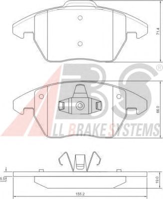 Brake Pad Set, disc brake 37429