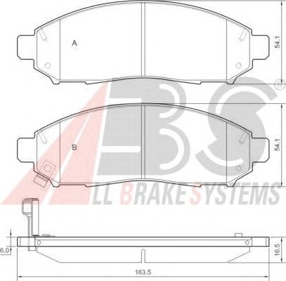 Brake Pad Set, disc brake 37518