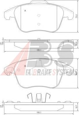 Brake Pad Set, disc brake 37599