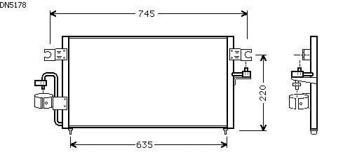 Condensator, airconditioning DN5178
