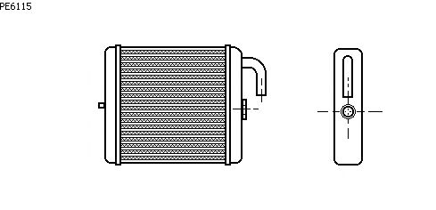 Heat Exchanger, interior heating PE6115