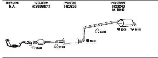 Exhaust System VW21062