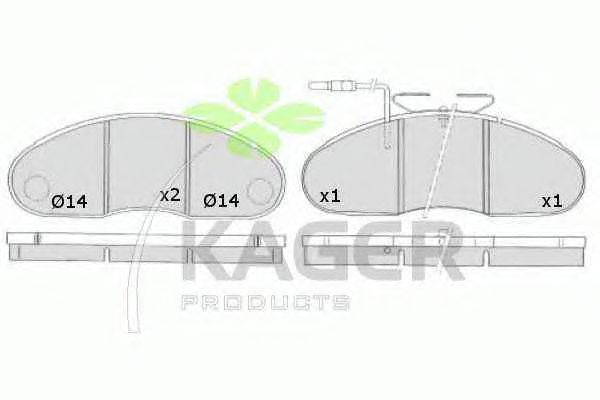 Brake Pad Set, disc brake 35-0274