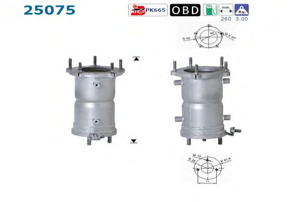 Catalytic Converter 25075