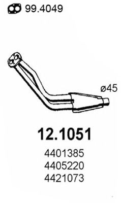 Exhaust Pipe 12.1051