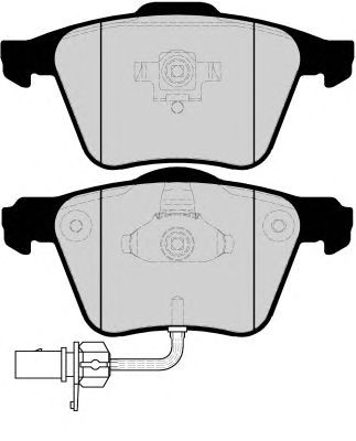 Kit de plaquettes de frein, frein à disque PA1620
