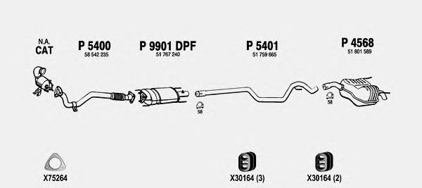 Exhaust System FI712