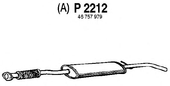 Keskiäänenvaimentaja P2212