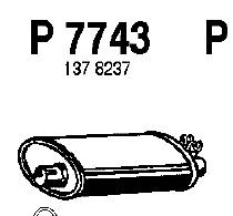 Silenziatore posteriore P7743
