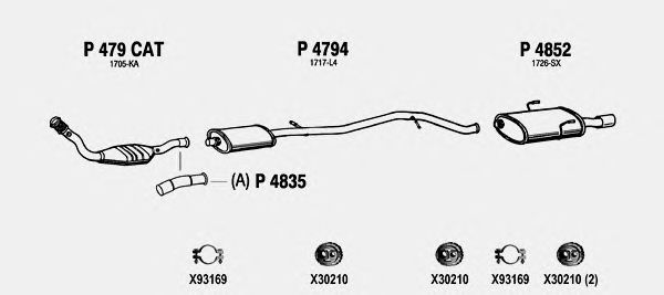 Exhaust System PE622