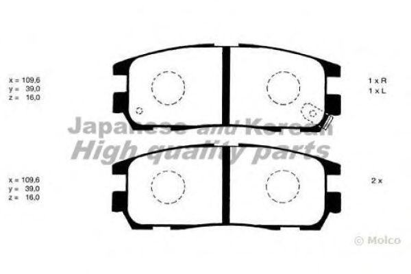 Brake Pad Set, disc brake 1083-1009
