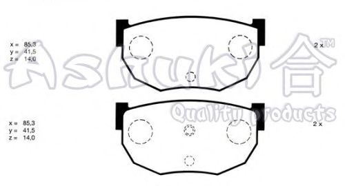 Brake Pad Set, disc brake N011-74