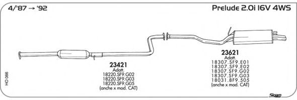 Exhaust System HO066
