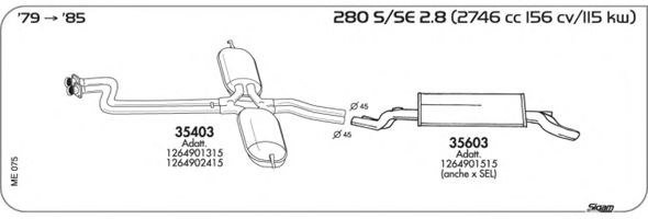 Exhaust System ME075