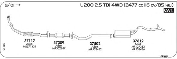 Exhaust System MI025