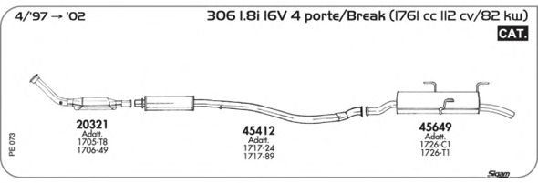 Exhaust System PE073