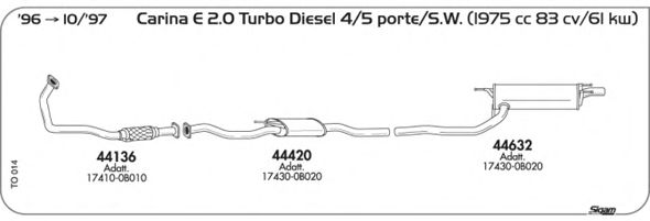 Exhaust System TO014