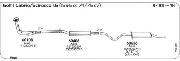 Exhaust System VW019
