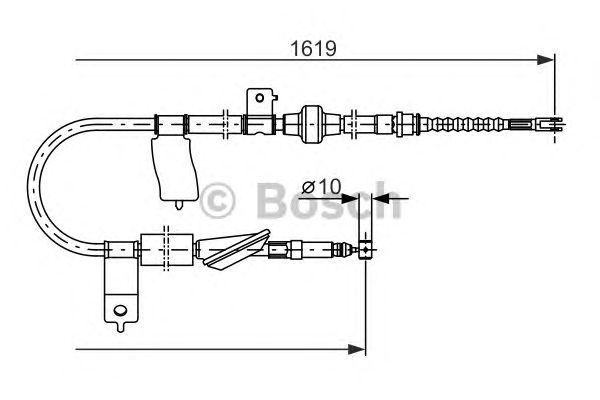 Cable, parking brake 1 987 477 737