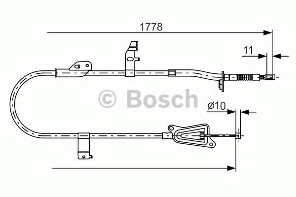 Cable, parking brake 1 987 482 304
