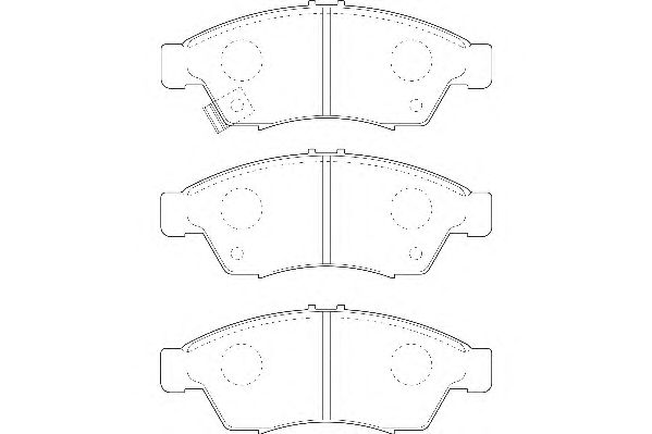 Brake Pad Set, disc brake WBP23817A