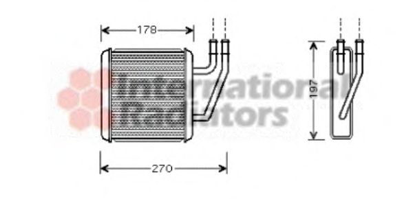 Heat Exchanger, interior heating 58006203