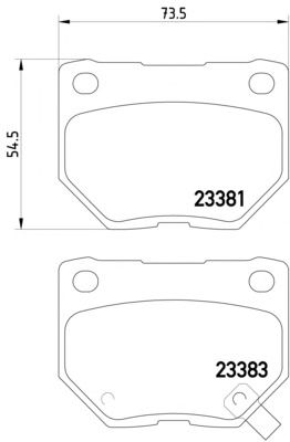 Brake Pad Set, disc brake 2338102