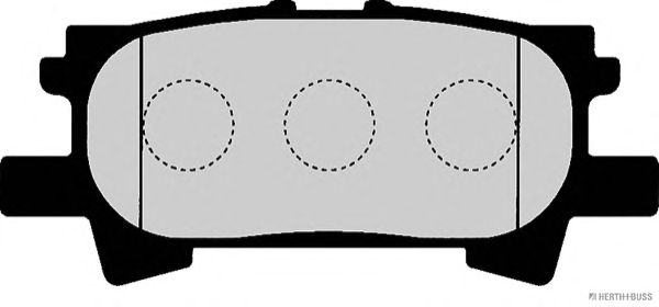 Brake Pad Set, disc brake J3612037