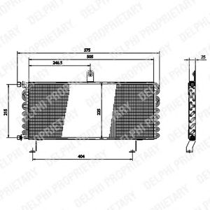 Condensator, airconditioning TSP0225175