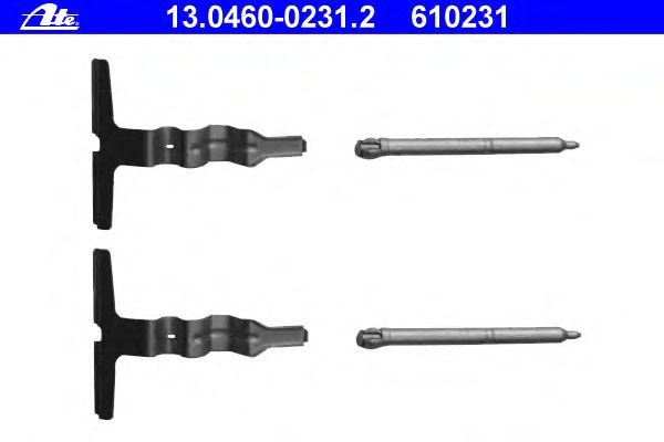 Accessory Kit, disc brake pads 13.0460-0231.2