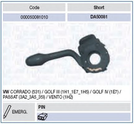 Steering Column Switch 000050081010