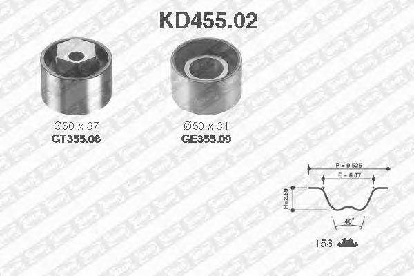 Timing Belt Kit KD455.02